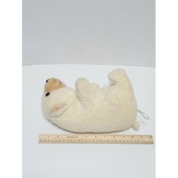 Polar Bear 11” Plush Firm Stuffed Animal Toy Lovely Korea & USA Sitting 1970's - Picture 12 of 12